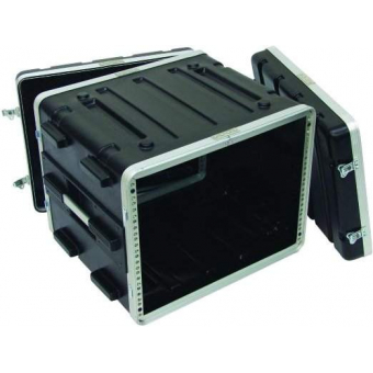 ROADINGER Kunststoff-Rack KR-19, 8HE, DD, schwarz	