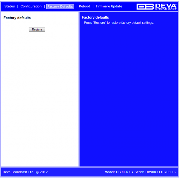 DEVA Broadcast DB90-RX