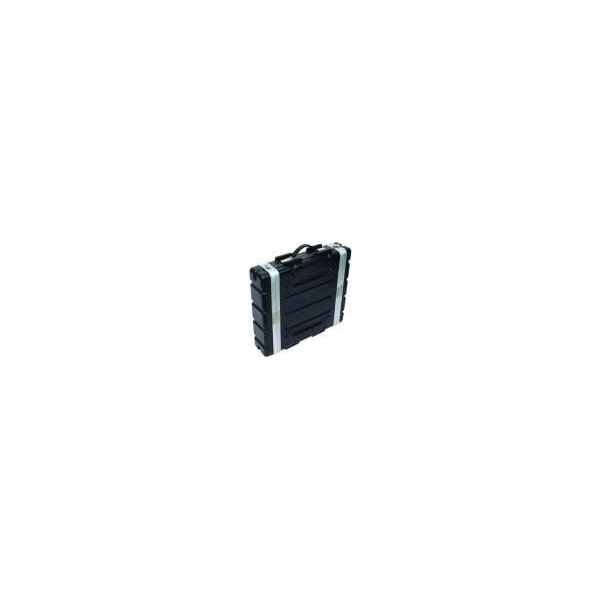 ROADINGER Kunststoff-Rack KR-19, 2HE, DD, schwarz	