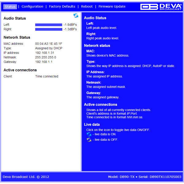 DEVA Broadcast DB90-TX