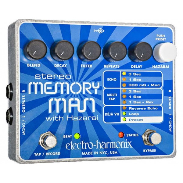 ELECTRO-HARMONIX Stereo Memory Man w/ Hazarai