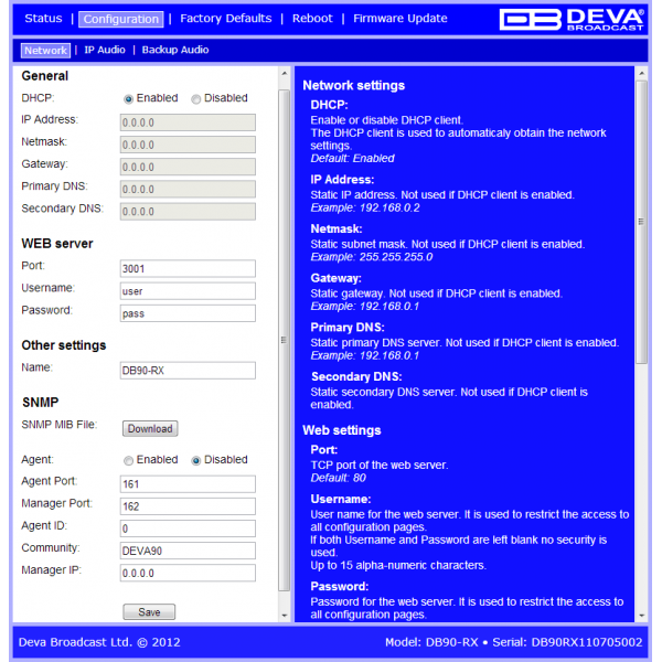 DEVA Broadcast DB90-RX