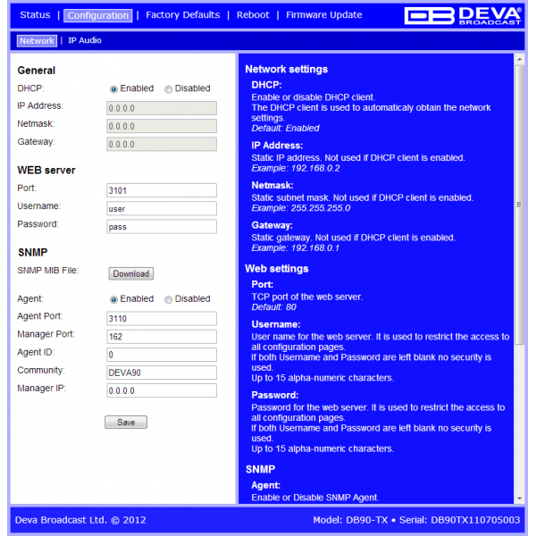 DEVA Broadcast DB90-TX