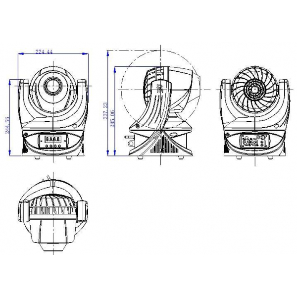 PR Lighting XLED 250 Spot