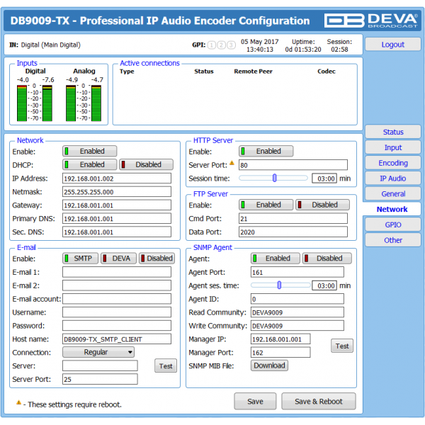 DEVA Broadcast DB9009-TX