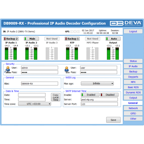 DEVA Broadcast DB9009-RX